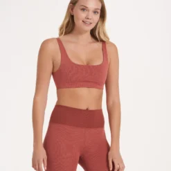 Lux Rib Daily Bra | Cinnamon Heather