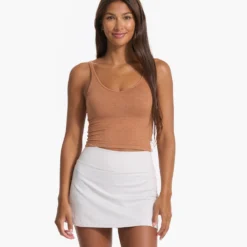 Halo Performance Crop | Palo Santo Heather