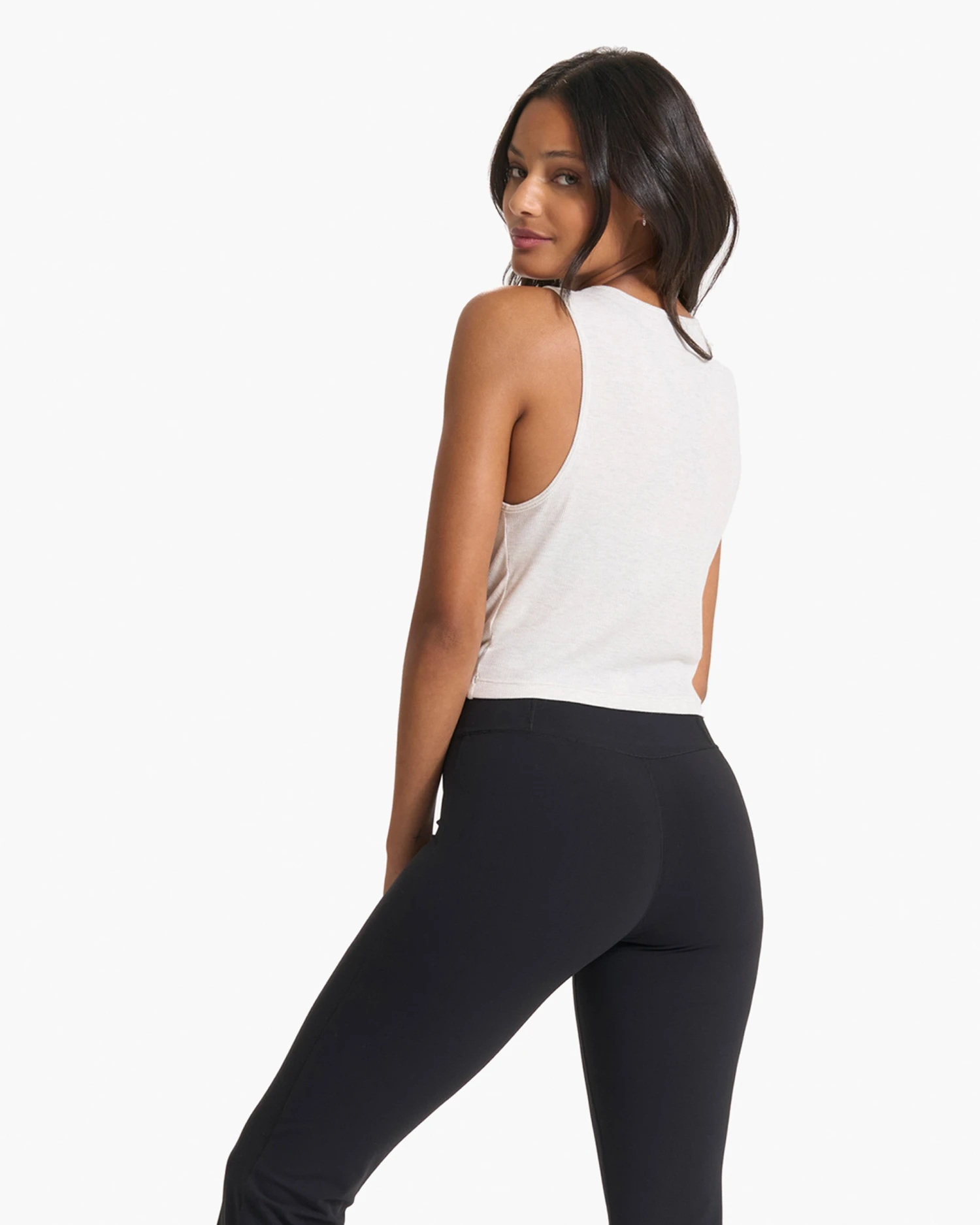 Cove High Neck Tank | White Heather - Image 4