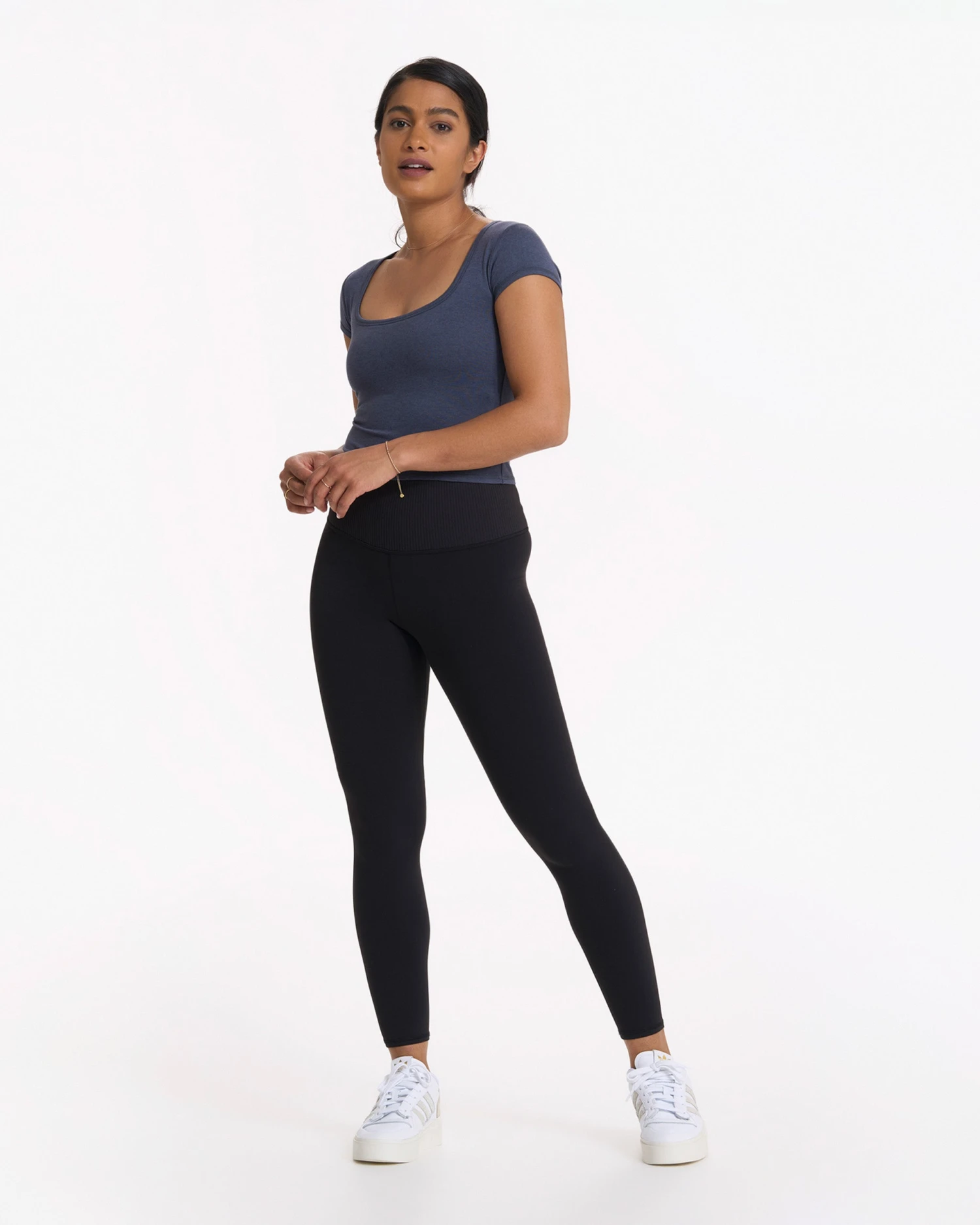 Short Sleeve Halo Crop | Azure Heather - Image 4