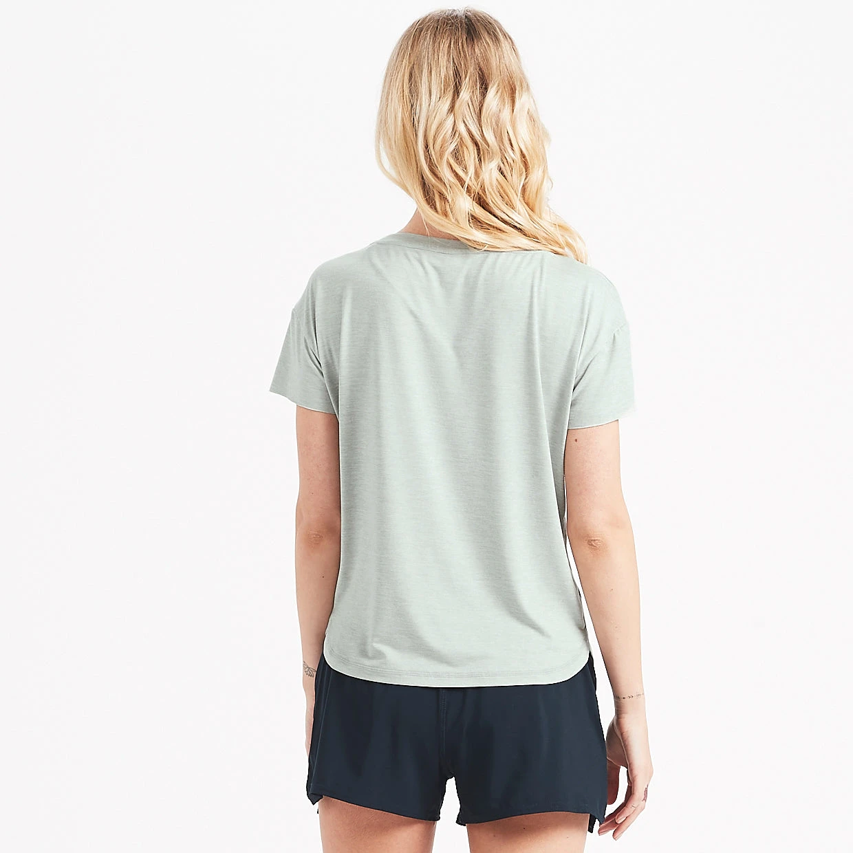 Lux Performance Tee | Sage Heather - Image 3