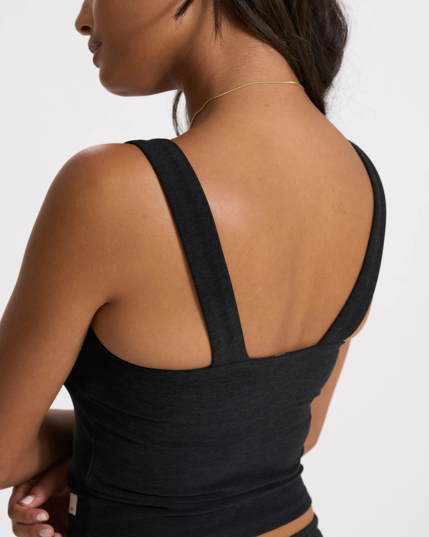 Elevation Square Neck Tank | Black Heather - Image 3
