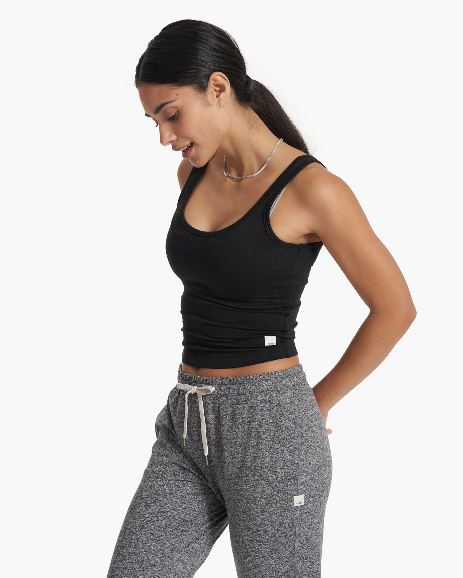 Halo Essential Tank | Black Heather - Image 2