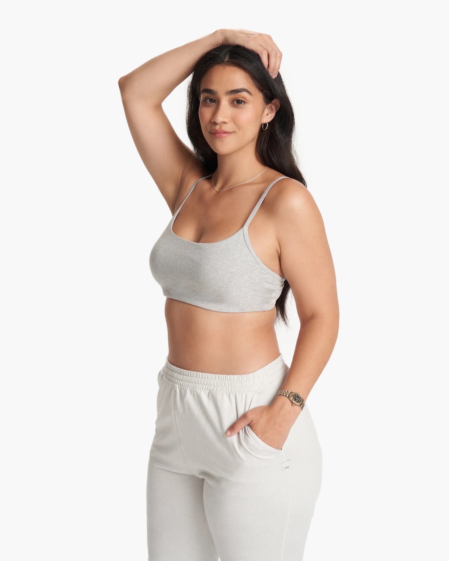 Halo Essential Bra | Pale Grey Heather