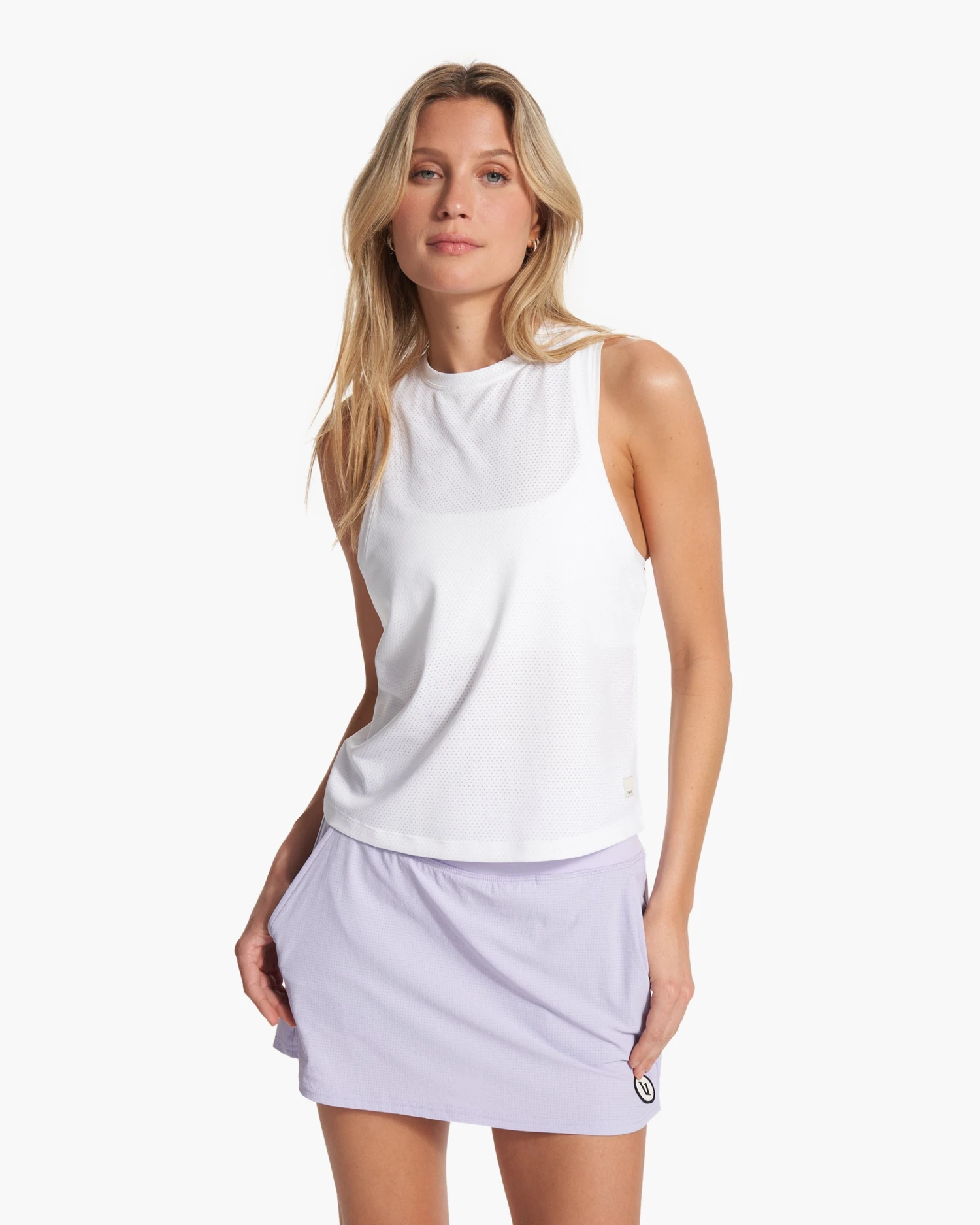 Micro Mesh Tank | White