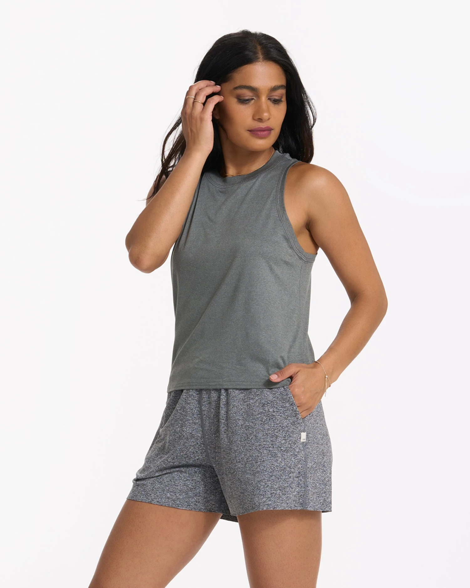 Energy Top | Dark Dusty Pine Heather - Image 3