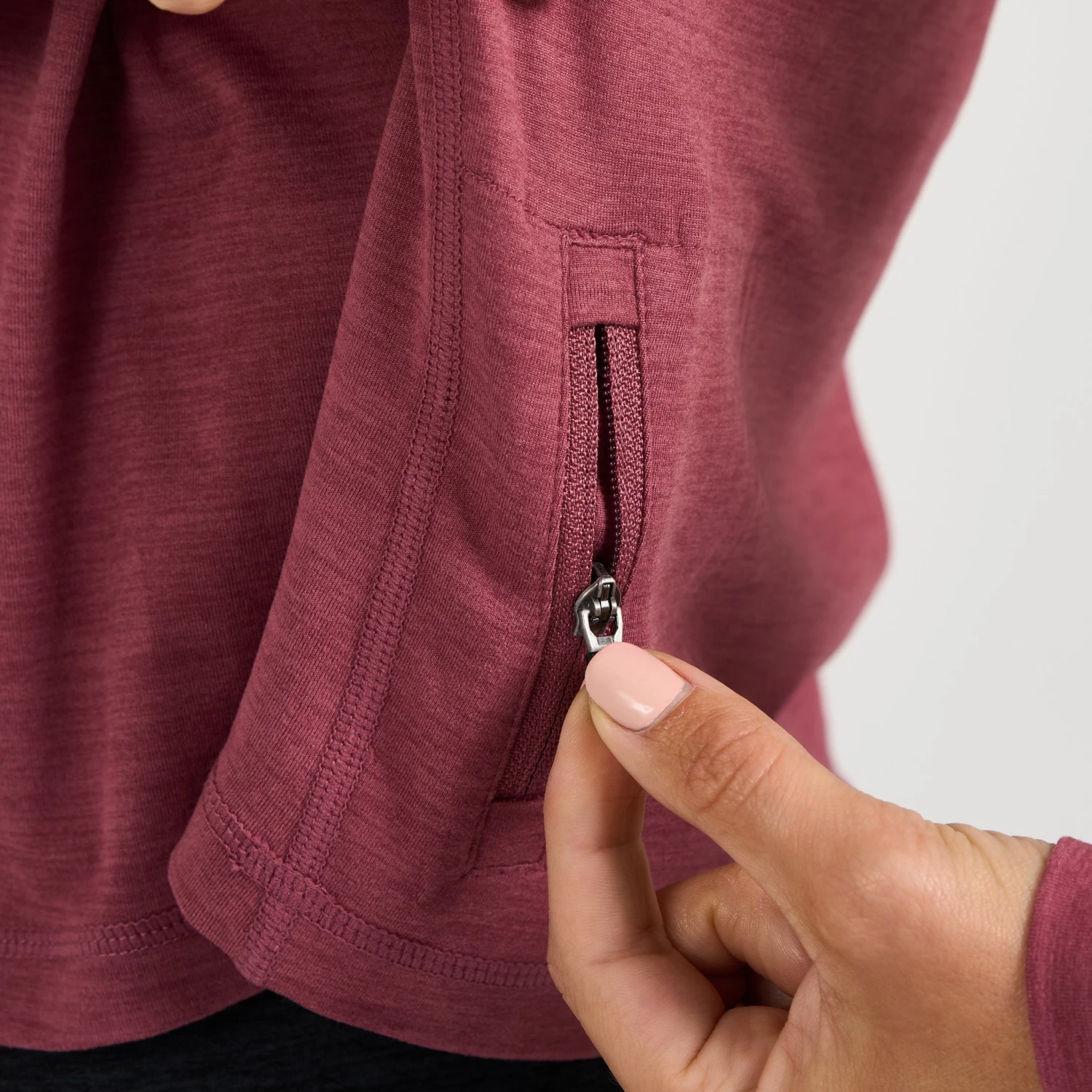 Crescent Half Zip | Desert Rose Heather - Image 4