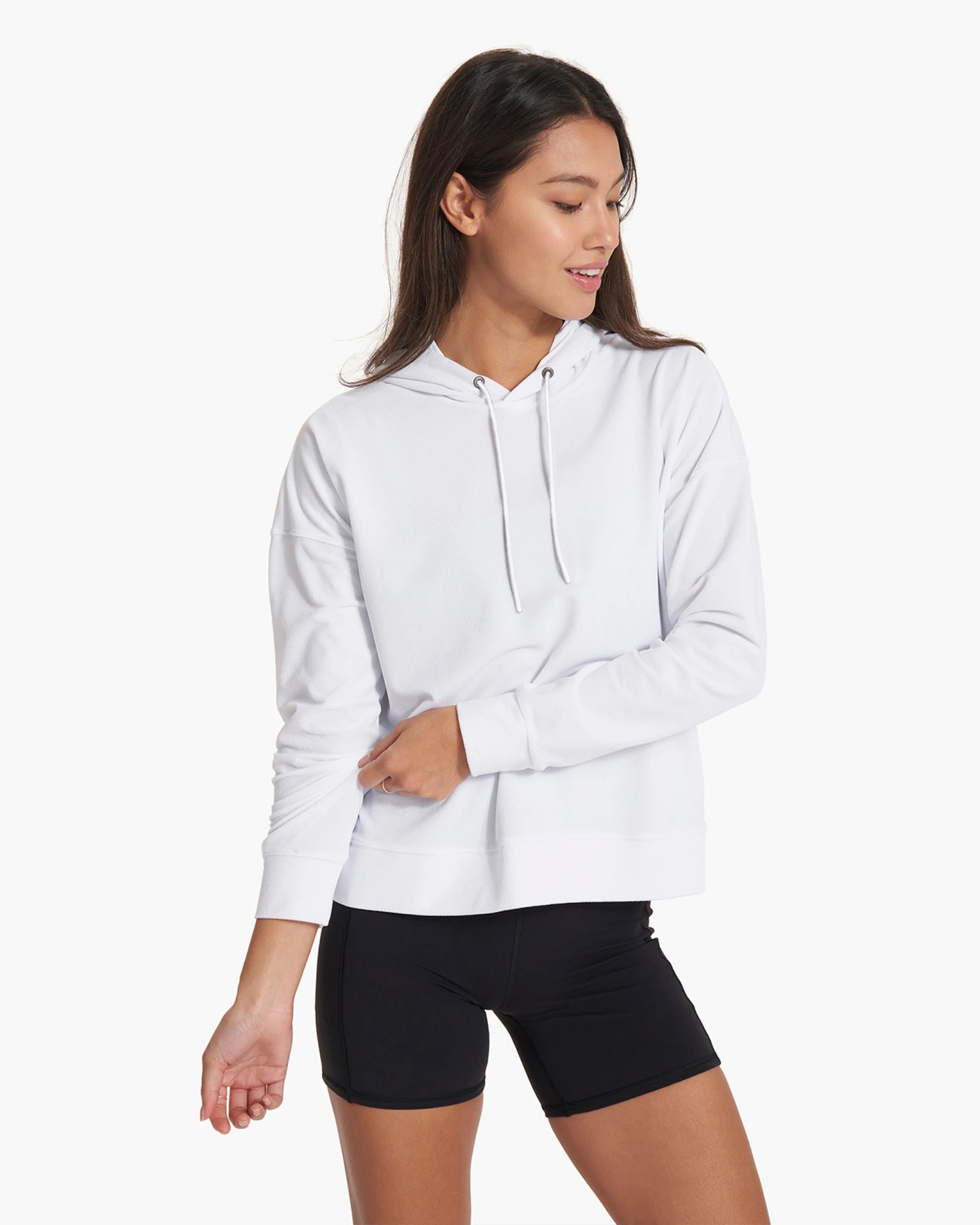 Terry UPF Hoodie | White - Image 2