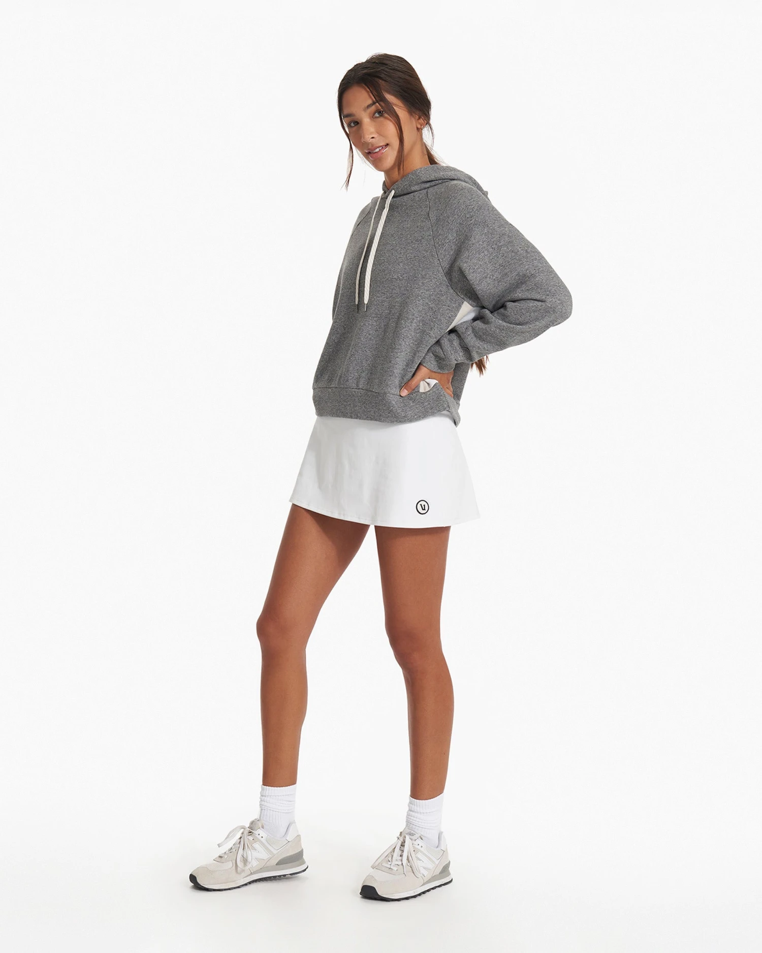Colorblock Hoodie | Heather Grey - Image 4