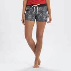 Sea Bound Boardshort | Charcoal Leaf