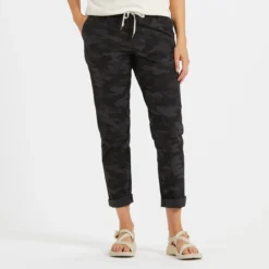 Womens Ripstop Pant | Black Camo