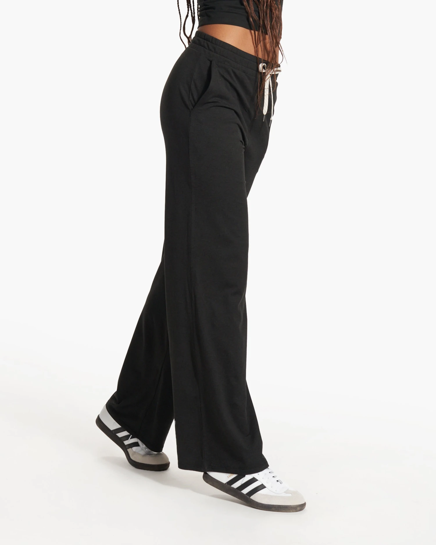 Halo Essential Wideleg - Long | Black Heather - Image 2