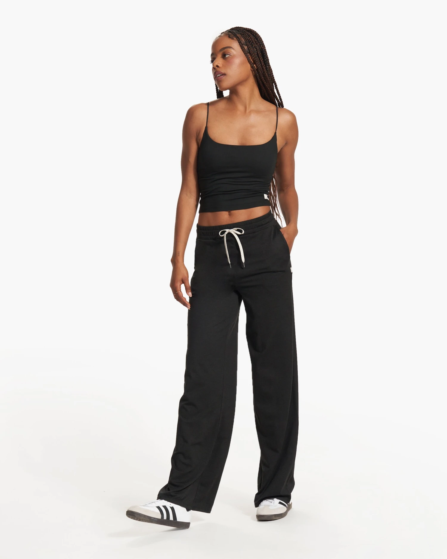 Halo Essential Wideleg - Long | Black Heather - Image 5