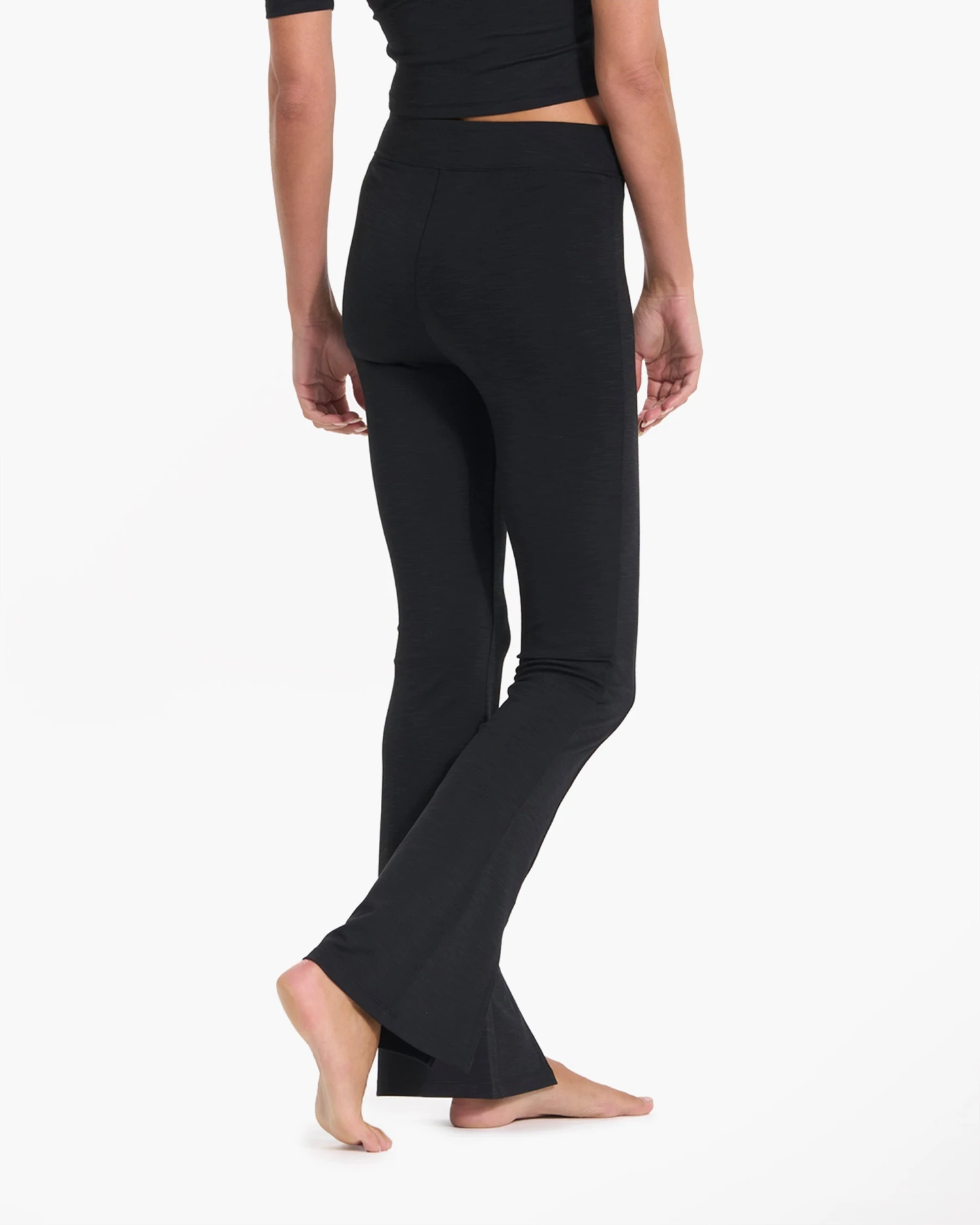 Lux Rib Split Bootcut | Black - Image 5