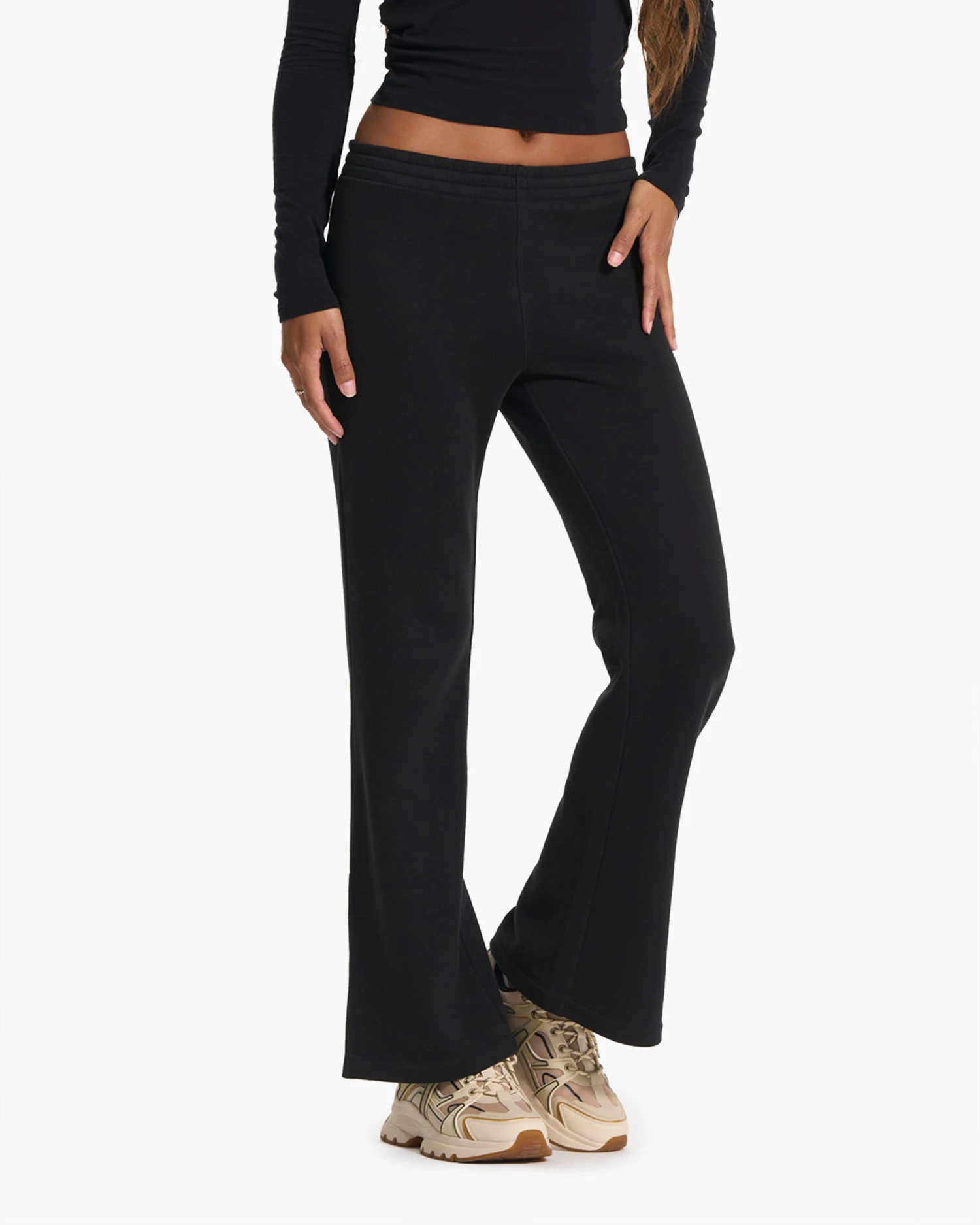Sedona Wideleg Sweatpant | Black