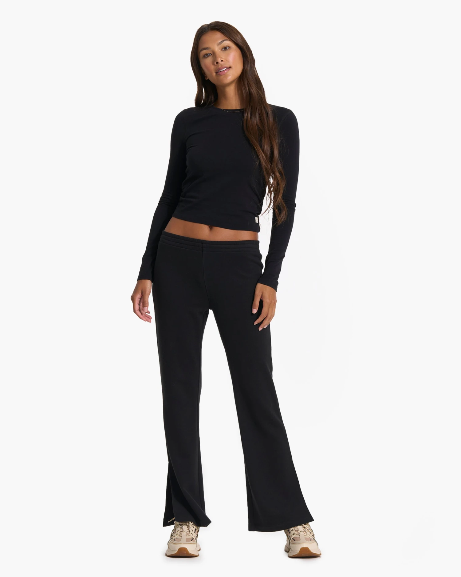 Sedona Wideleg Sweatpant | Black - Image 3