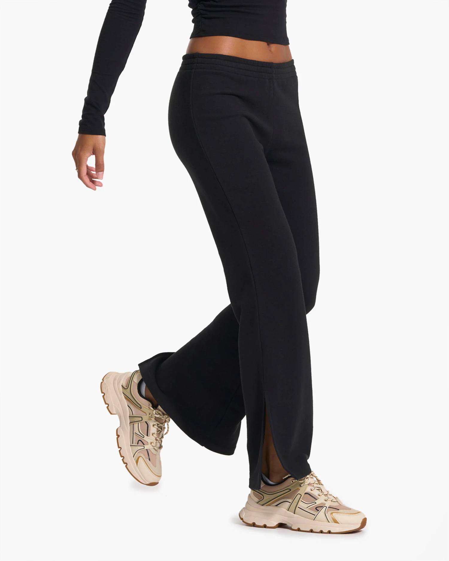Sedona Wideleg Sweatpant | Black - Image 4