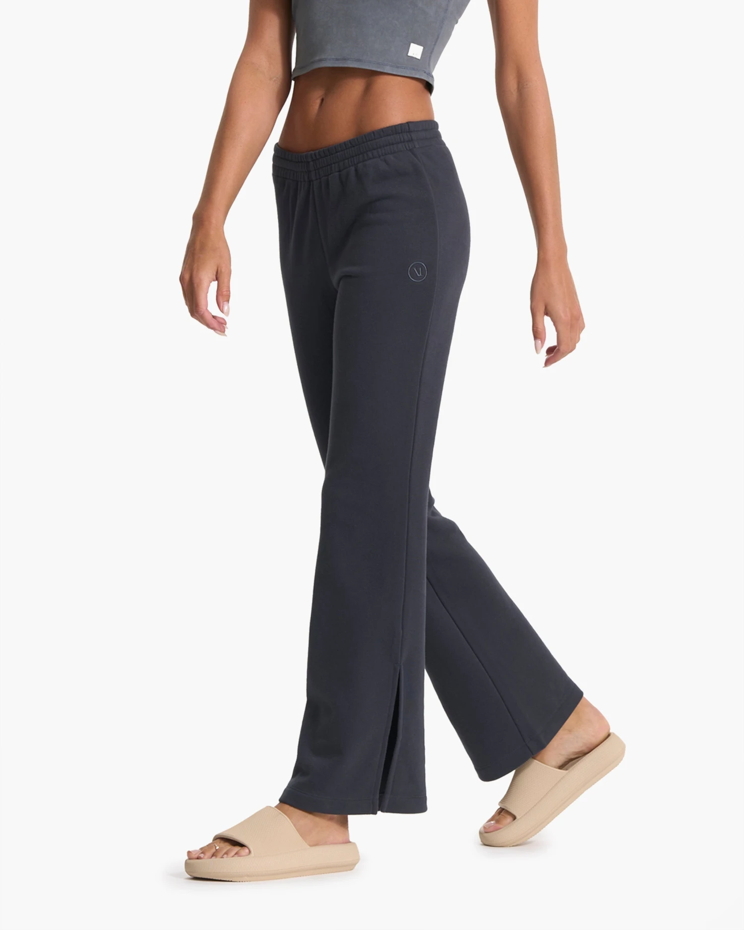 Sedona Wideleg Sweatpant | Charcoal - Image 2