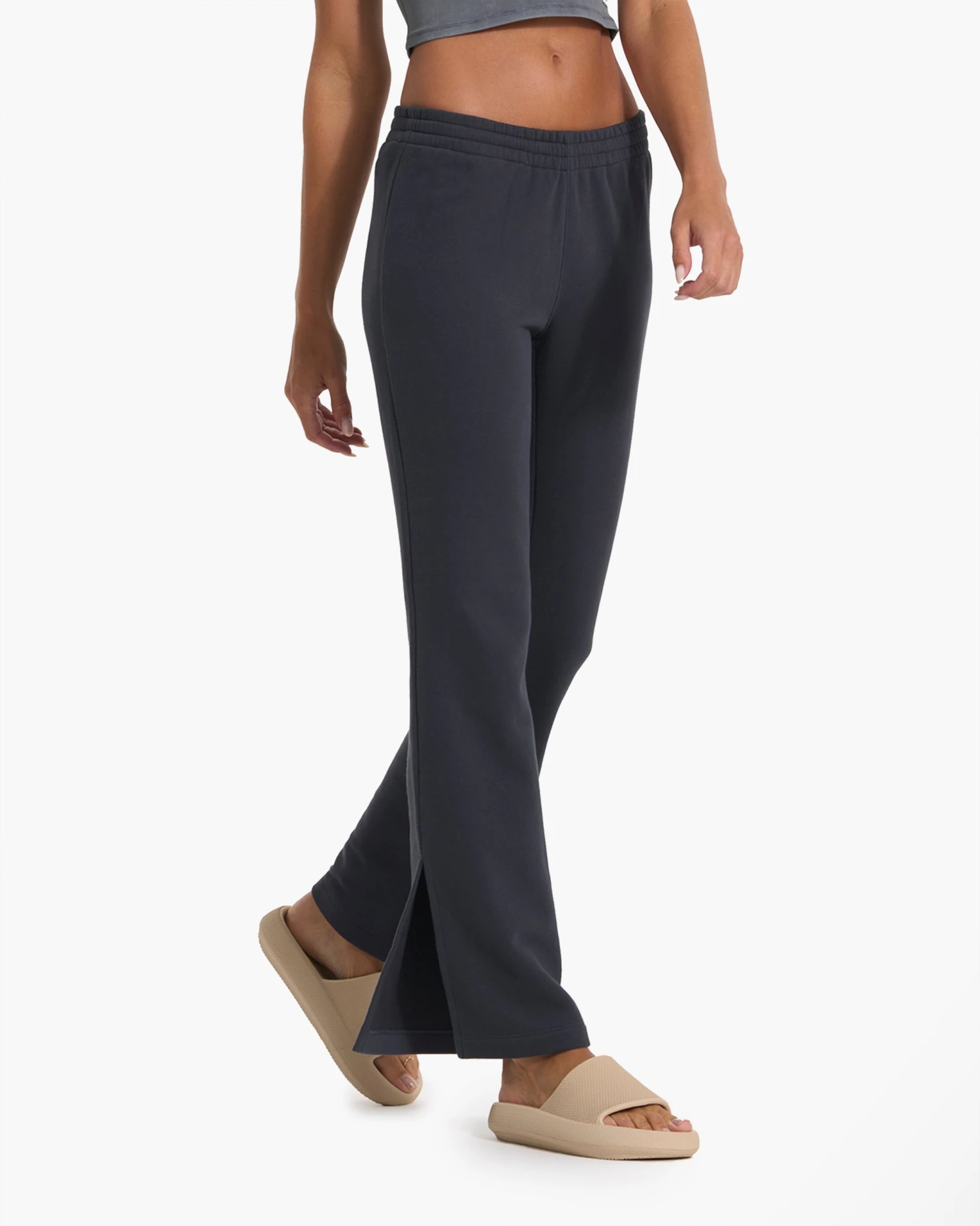 Sedona Wideleg Sweatpant | Charcoal - Image 3