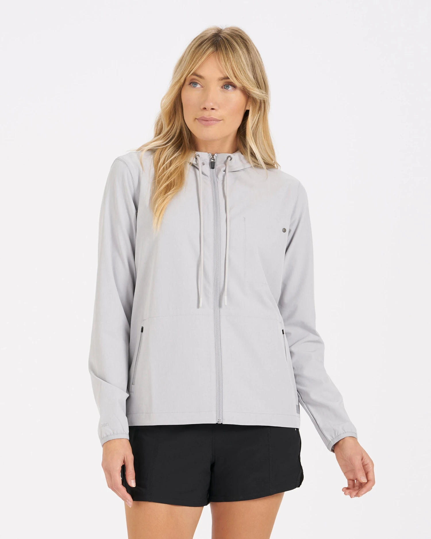 Womens Outdoor Trainer Shell | Platinum Linen Texture