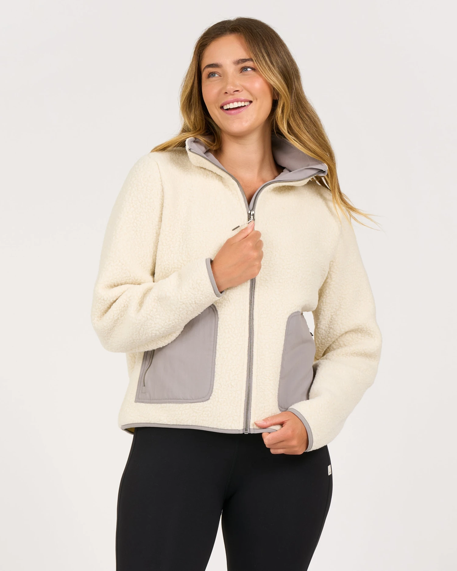 Womens Alpine Sherpa Jacket | Natural
