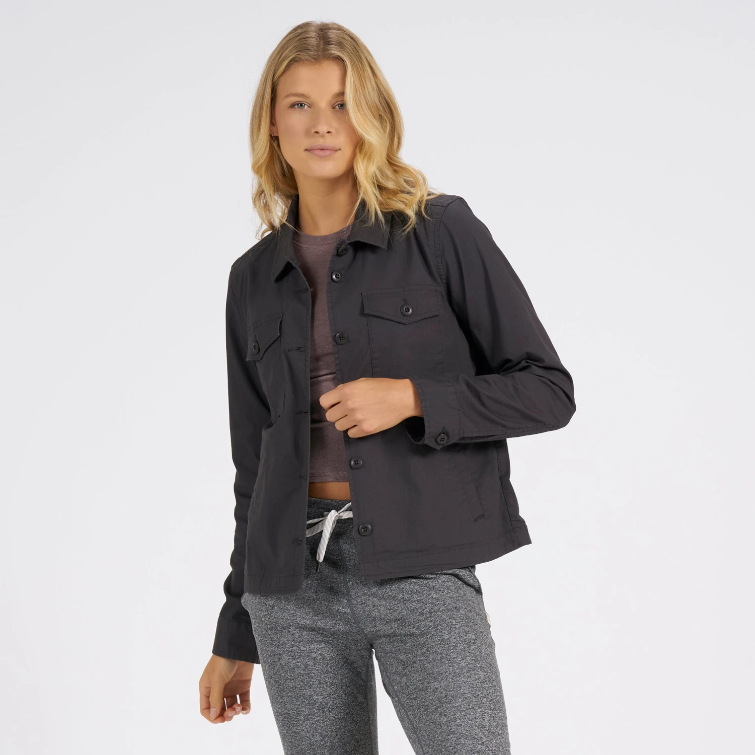 Womens Ripstop Jacket | Charcoal - Image 3