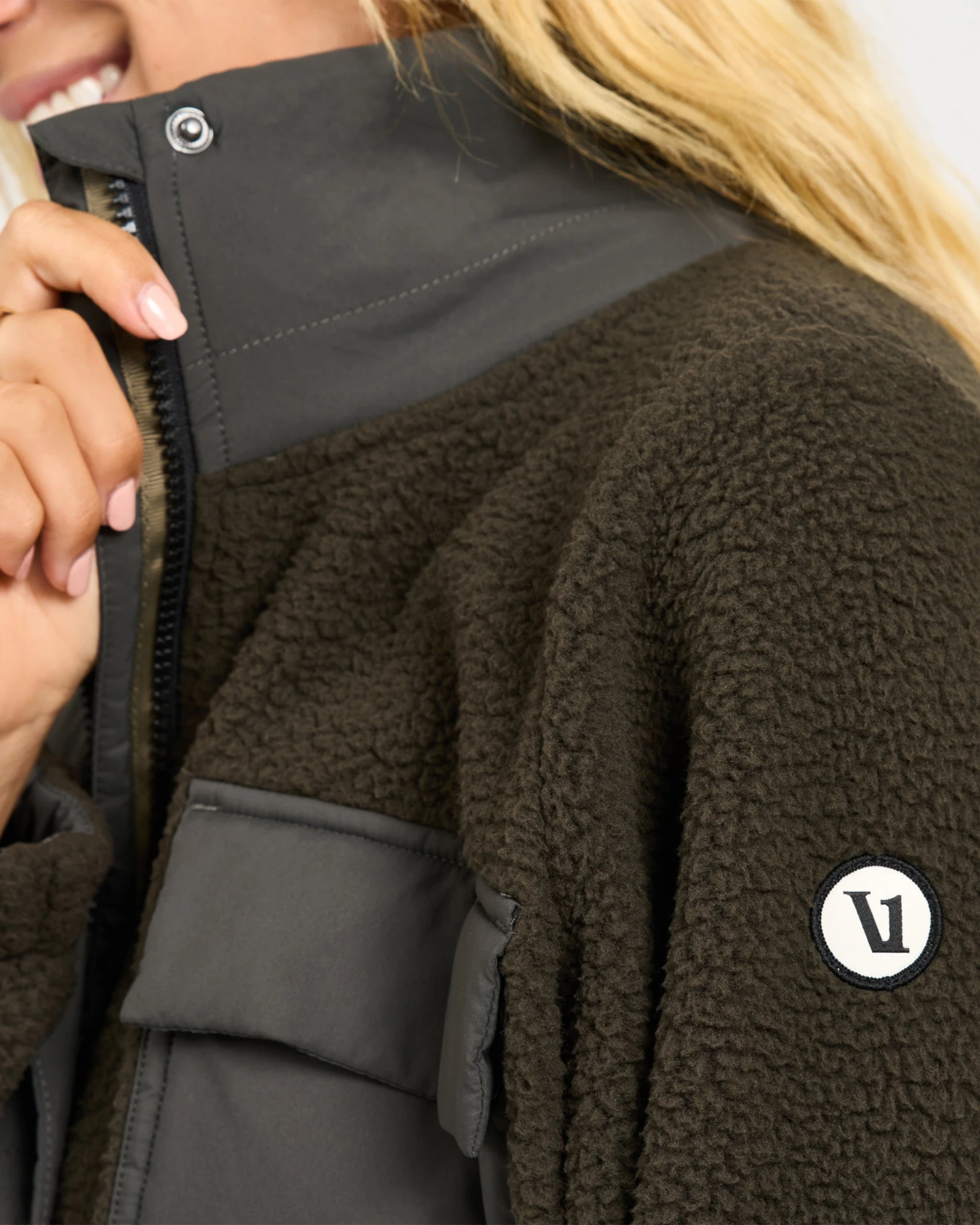 Utility Sherpa Jacket | Dark Oregano - Image 4