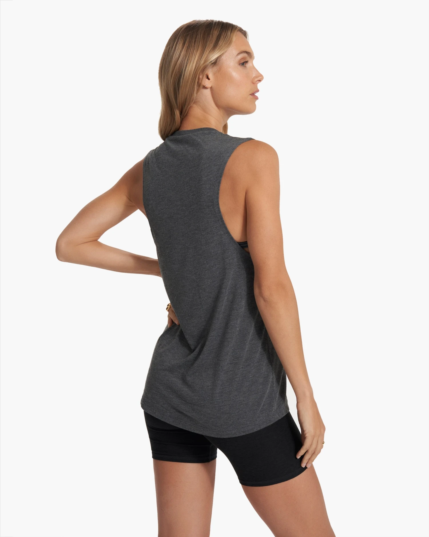 The Rise The Shine Tank | Dark Heather Grey - Image 6