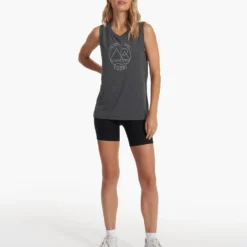 The Rise The Shine Tank | Dark Heather Grey