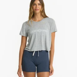 Good Morning Tee | Heather Grey